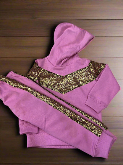 Pink Hoodie Tracksuit