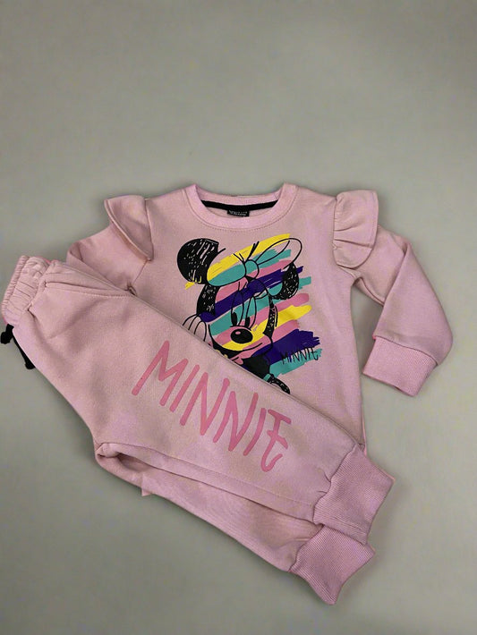 Minnie Pink Shoulder Frill Tracksuit