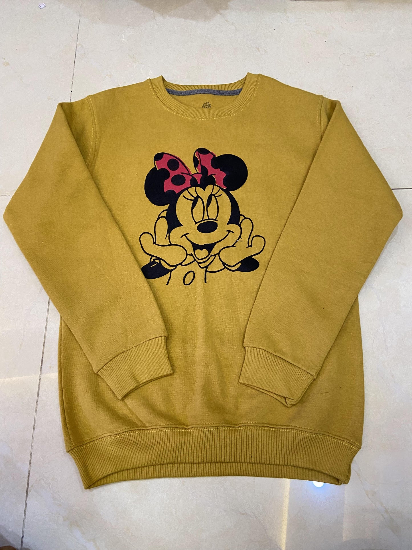 Mustard MIckey Sweatshirt